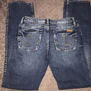 Silver jeans , size 28